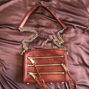 Rebecca Minkoff Maroon Crossbody Purse